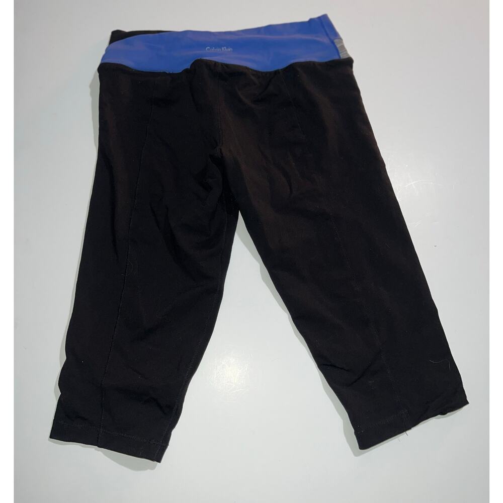 Calvin Klein performance black & blue capris leggings - Picture 2 of 9
